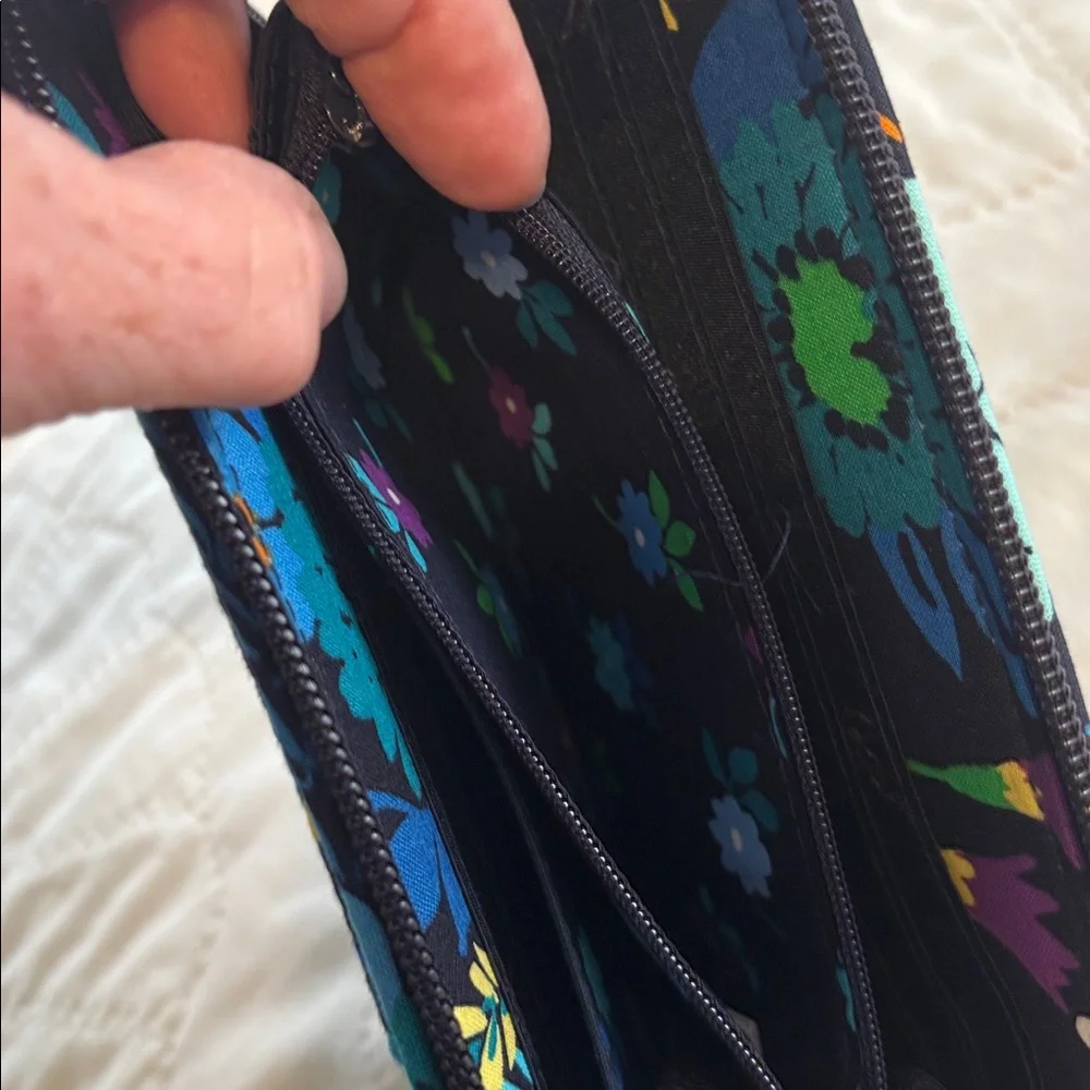 Vera Bradley Quilted Midnight Blues Wallet - Picture 4 of 7